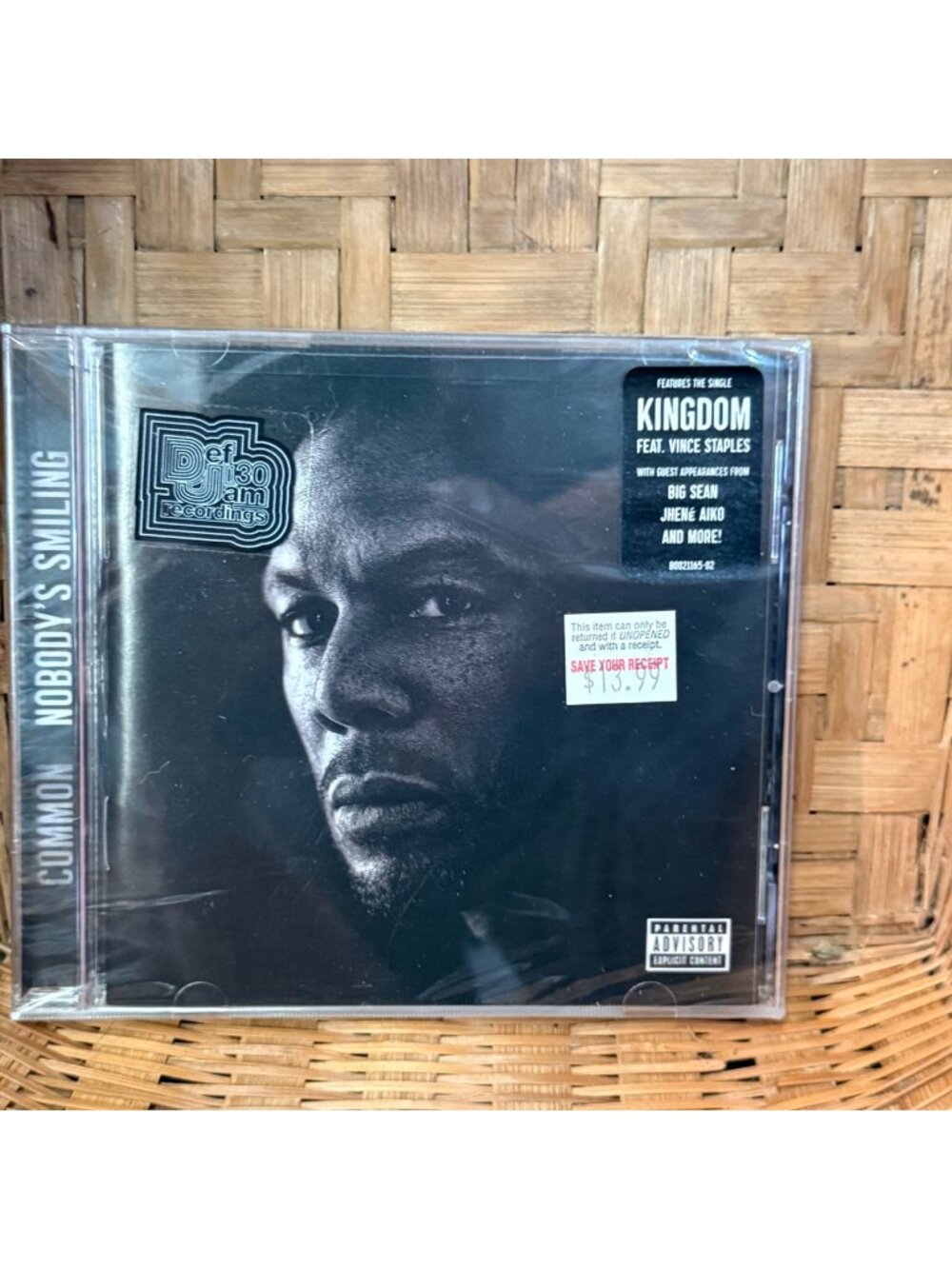 Common Nobodys Smiling CD Album Featuring Big Sean Vince Staples Jhene Aiko & Mo